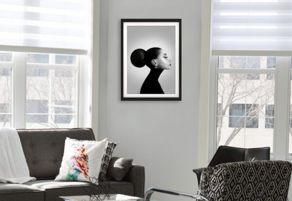 Black-Dahlia, framed